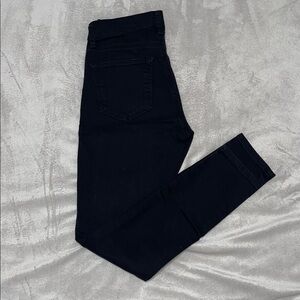 Topshop Leigh Black Women's Destroyed Skinny Jeans